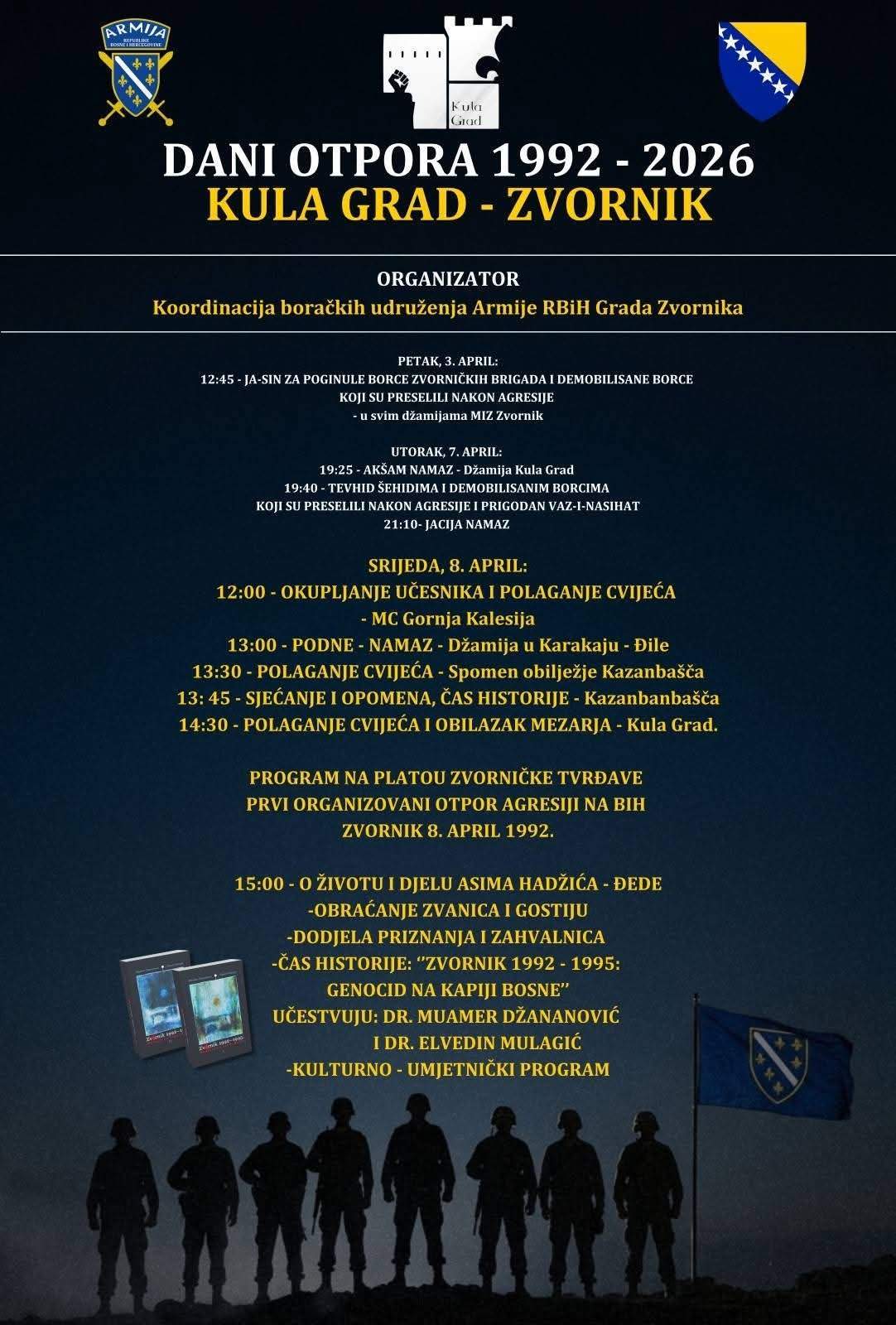 Dani otpora.jpg - Dani otpora Zvornik &ndash; Kula Grad: Vjerski program večeras, centralne aktivnosti 8. aprila